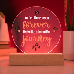 Acrylic Circle Plaque - Forever Journey