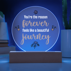 Acrylic Circle Plaque - Forever Journey