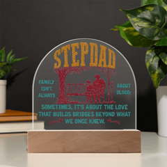 Acrylic Dome Plaque - Step-Dad