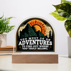 Acrylic Dome Plaque - Adventures