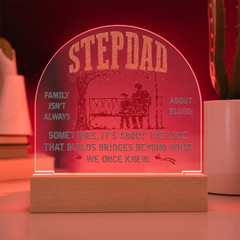 Acrylic Dome Plaque - Step-Dad