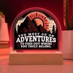 Acrylic Dome Plaque - Adventures