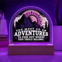 Acrylic Dome Plaque - Adventures