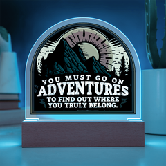 Acrylic Dome Plaque - Adventures