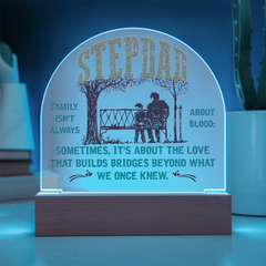 Acrylic Dome Plaque - Step-Dad