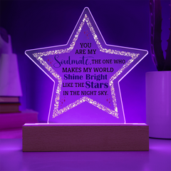 Acrylic Star Plaque - You are my Soulmate