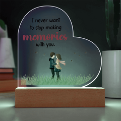 Acrylic Heart Plaque - Making Memories