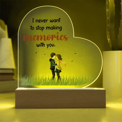 Acrylic Heart Plaque - Making Memories