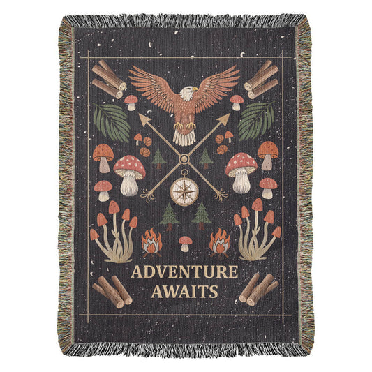 Woven Blanket - Adventure Awaits