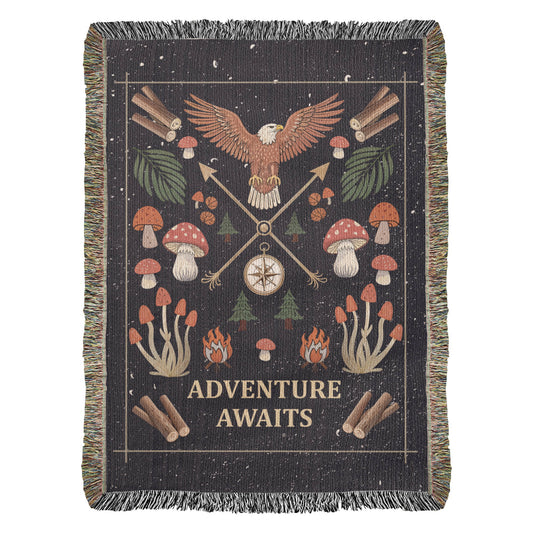 Woven Blanket - Adventure Awaits - xxx