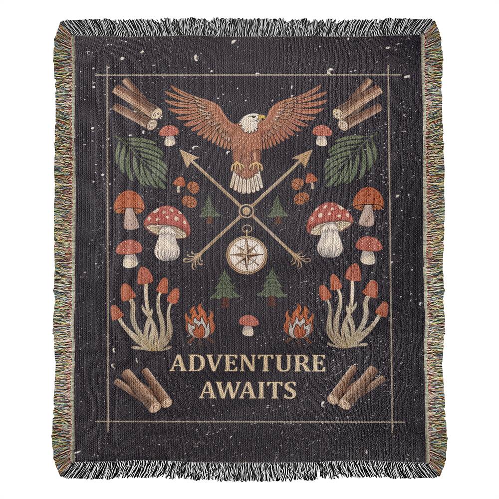 Woven Blanket - Adventure Awaits