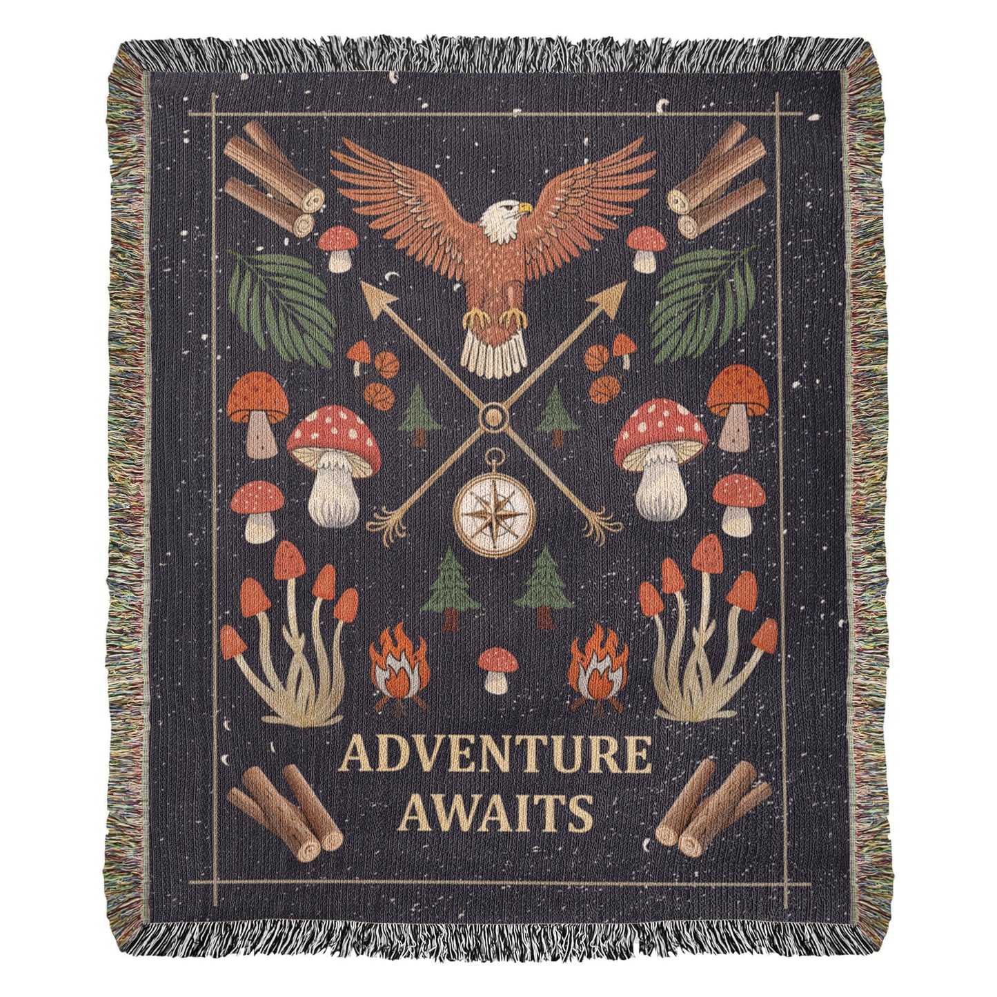 Woven Blanket - Adventure Awaits - xxx