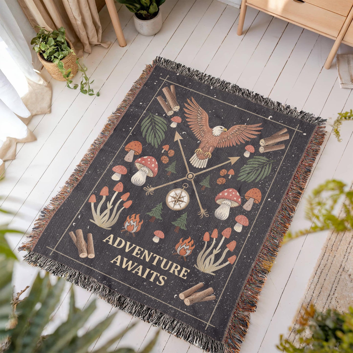 Woven Blanket - Adventure Awaits