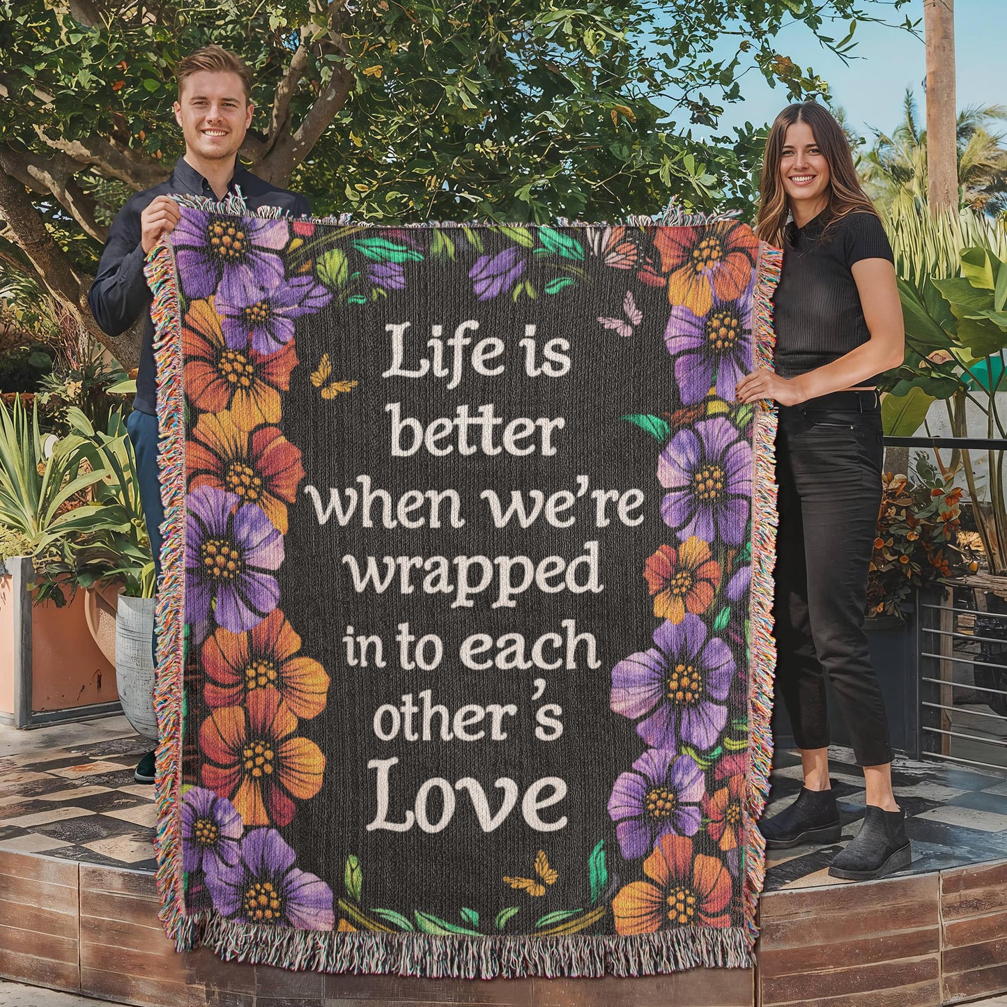 Heirloom Blanket - Life is Better With You