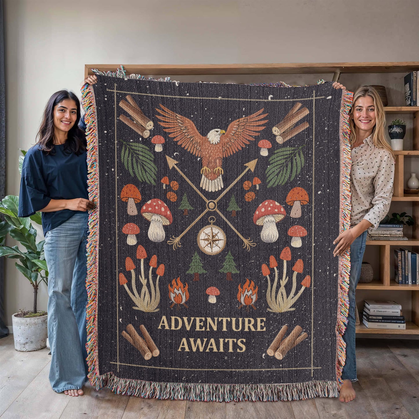 Woven Blanket - Adventure Awaits