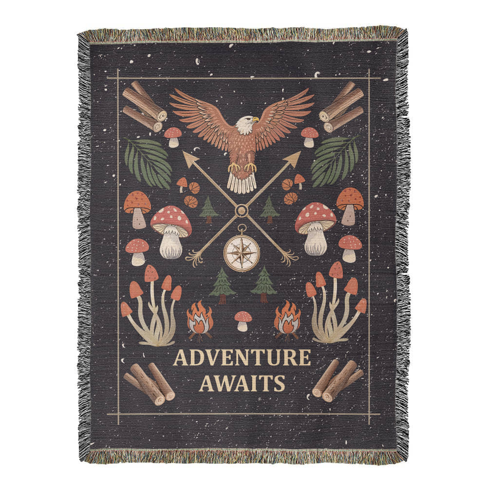 Woven Blanket - Adventure Awaits