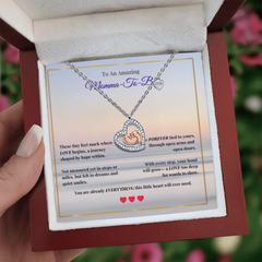 Baby Feet Heart Necklace - Momma-To-Be