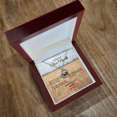 Baby Feet Heart Necklace - To My Sweet Niece / Nephew