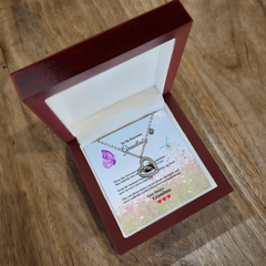 Baby Feet Heart Necklace - To My Precious Grandbaby