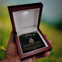 Baby Feet Heart Necklace - To My Amazing Mommy