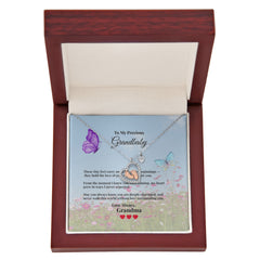 Baby Feet Heart Necklace - To My Precious Grandbaby