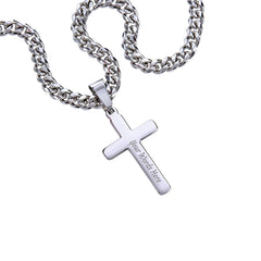 Personalized Cross with Cuban Link Chain | Faith & Conviction
