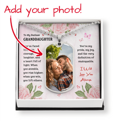 Dog Tag Necklace | To My Badass Granddaughter